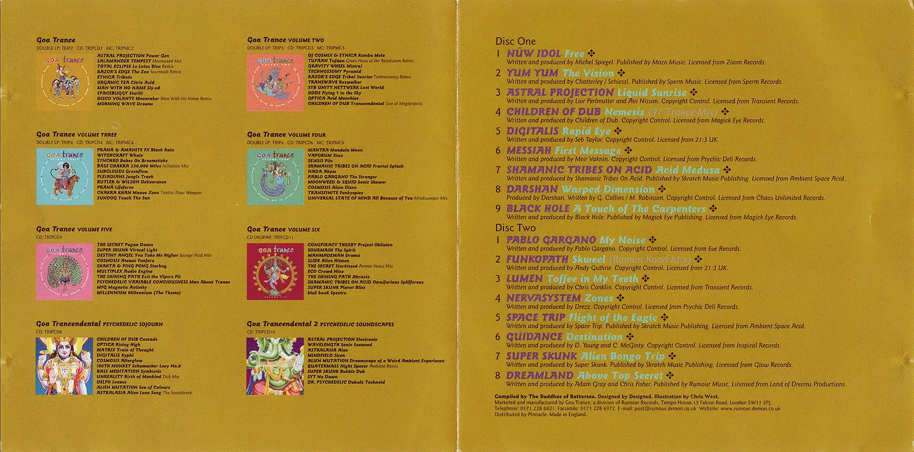 Goa Trance 7 compilation, CD from 1997 at PsyDB