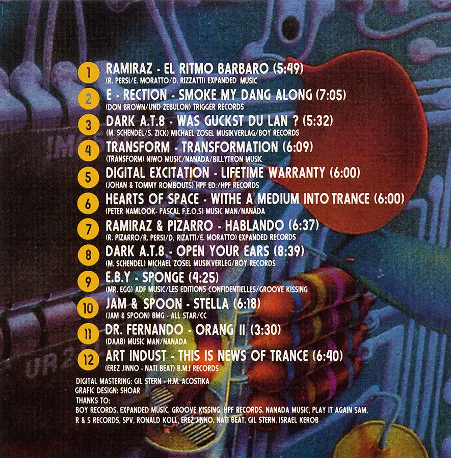 Trance Mix 1 compilation, CD from 1993 at PsyDB