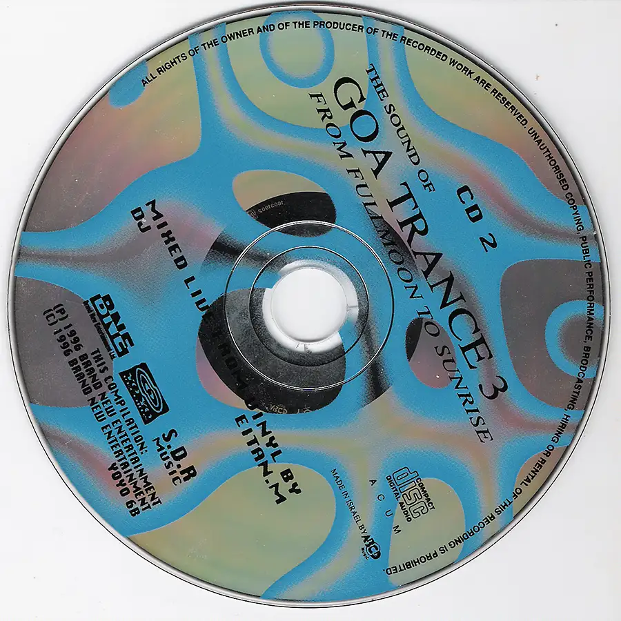 The Sound of Goa Trance 3 compilation, CD from 1996 at PsyDB