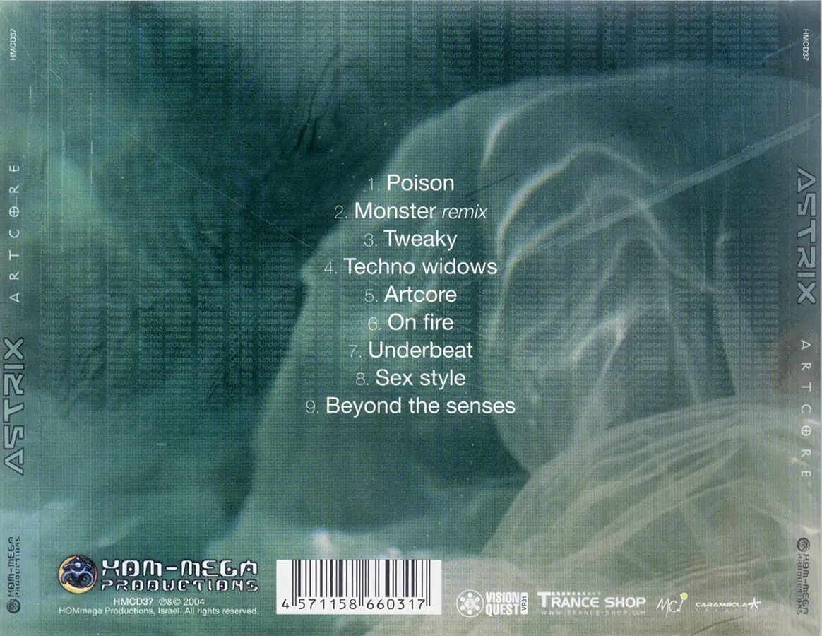 Artcore by Astrix album, CD from 2004 at PsyDB