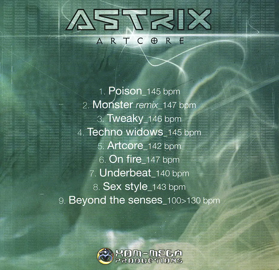 Artcore by Astrix album, CD from 2004 at PsyDB