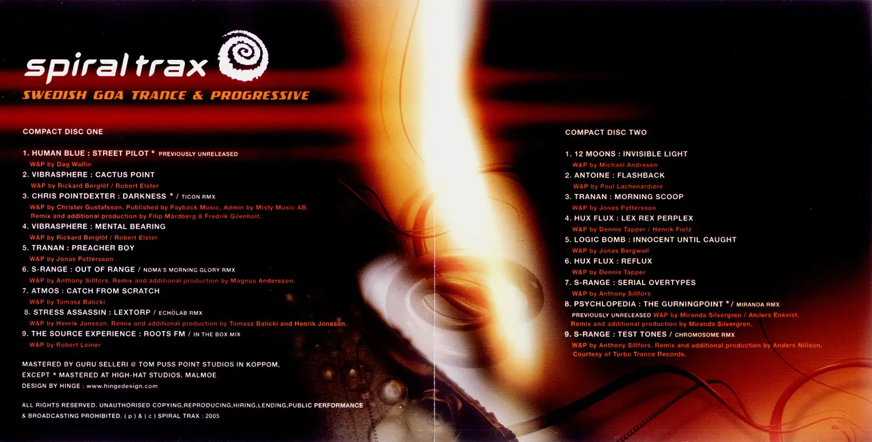 Spiral Trax - Swedish Goa Trance & Progressive compilation, CD from 2005 at  PsyDB
